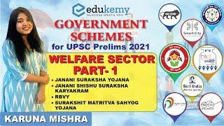 Important Government Schemes For Prelims 2021 | Welfare Sector Schemes - Part 1 | Edukemy