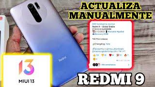 Redmi 9 MIUI 13.0.2.0┃Cómo actualizar manualmente a la última versión de MIUI 13 en el Redmi 9