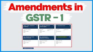 How to Amend GSTR-1 B2B and B2C | GST Amendment 2024