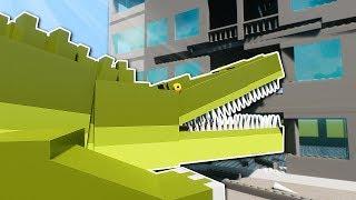 GIANT CROCODILE SURVIVAL! - Brick Rigs Multiplayer Gameplay - Tower Survival Challenge