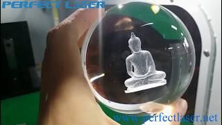 3D Personalized Crystal Balls Sub-Surface Laser Engraving Machine for Gift Ideas Wedding Favors