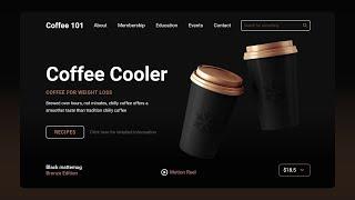 Built a Responsive Coffee Website with HTML & CSS in 30 Minutes! From Scratch