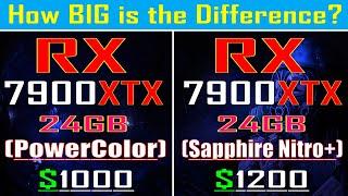 RX 7900XTX (Power Color) vs RX 7900XTX (Sapphire Nitro+) || PC GAMES TEST ||