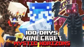 I Survived 100 Days in Mystic Horizons in Minecraft