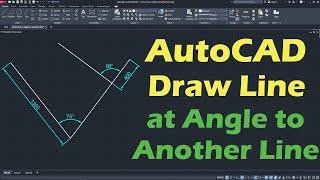 AutoCAD Draw Line at Angle to Another Line