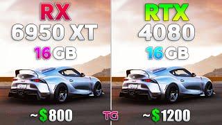 RX 6950 XT vs RTX 4080 - Test in 8 Games
