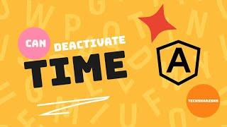 Can deactivate guard | Guards in angular | Angular 16