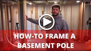 How To Frame Basement Support Poles (Hiding Basement Poles)