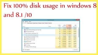 100 disk usage windows 8.1 fix