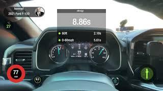 2021 Ford F-150 3.5 Ecoboost Dragy 1/4 mile Acceleration