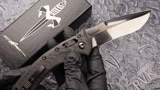 Marfione Custom Knives Amphibian DLC Two Tone Stonewash Blade Carbon Fiber Handle DLC Two Tone HW