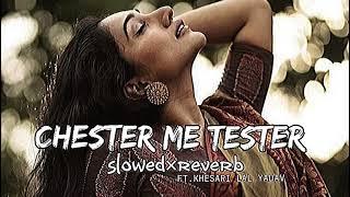 CHESTER ME TESTER || SLOWED+REVERB || #slowedandreverb #bhojpurisong