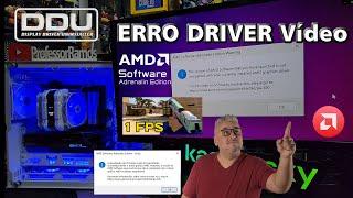Corrigir ERRO do DRIVER de Vídeo AMD  DDU + Adrenalin  The version of AMD Radeon not compatible