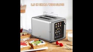 WHALL Touch Screen Toaster 2 Slice, Stainless Steel Digital Timer Toaster#youtube