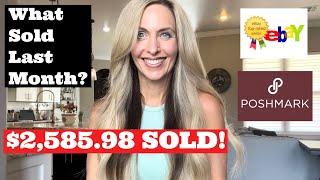 What Sold on EBay & Poshmark! How much Gross & Profit I Made Reselling Tips Tricks & Fast Flips 2023