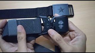 Unboxing Sabuk Ikat Pinggang Casual, Tactical, Military Quick-Release Bitzen Belt 18