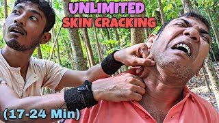 Unlimited Skin Cracking / It's Relax Time for Asim Barber | ASMR 4K