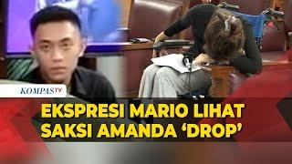 Ekspresi Mario Lihat Saksi Amanda Drop di Persidangan Kasus Penganiayaan David