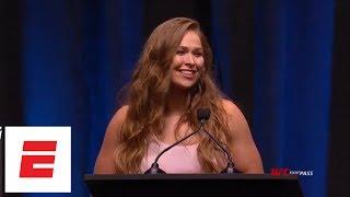 Ronda Rousey’s speech headlines 2018 UFC Hall of Fame ceremony | ESPN