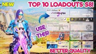 TOP 10 LOADOUTS in "SEASON 8" of Cod Mobile! | codm br best gunsmith | codm br best guns | codm br