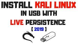 How to install Kali Linux in USB | Live Persistence [ Old Technique ]