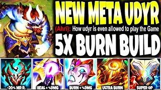 MEET NEW META ZEKE'S UDYR TOP BUILD WITH 5X BURN EFFECTS AND CARRY EASY | LoL Udyr s14 Gameplay