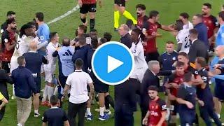 Raúl Asencio vs Mallorca's Pablo Maffeo clashing | Raúl Asencio mocking Maffeo | Madrid vs Mallorca