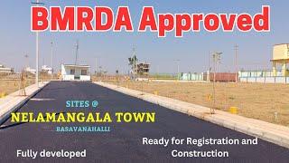 BMRDA Sites for Slae @ Nelamangala Town, With Nagarasabha A Khata 9964282555/9845266226
