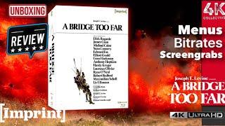 imprint films A Bridge Too Far 4k UltraHD Blu-ray video review and unboxing