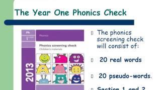 Year 1 Phonics Screening Check