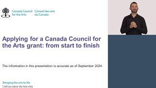 Applying for a Canada Council for the Arts grant: from start to finish