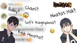 Haikyuu Groupchat - Soft Kageyama?!