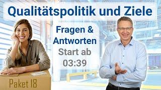 Qualitätspolitik und Qualitätsziele - Der Rahmen für Lean Six Sigma und Operational Excellence – 18