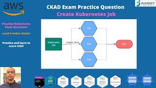 CKAD exam practice question - Create kubernetes (K8s) job with completion and parallelism