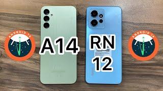 Samsung Galaxy A14 vs Xiaomi Redmi Note 12 / OneUI 6 vs HyperOS - Android 14