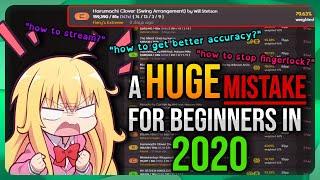 osu! HUGE Beginner Mistake in 2020!! | Can't get good accuracy, Can't stream, Keep fingerlocking