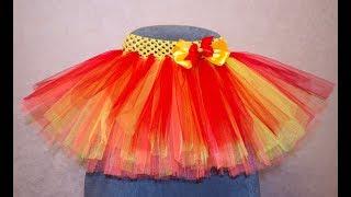 Пышная юбка пачка туту из фатина своими руками DIY tulle skirt handmade