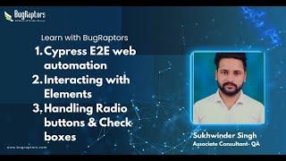Cypress E2E web automation, Interacting with Elements and Handling Radio buttons & Checkboxes