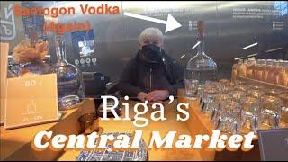 Riga's Central Market! Food, Clothes, Drinks, Samogon Vodka and Bloody Sunday