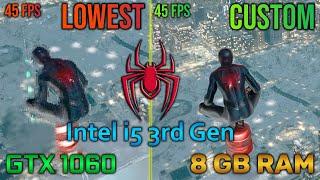 Spider-Man Miles Morales | Best Graphic Settings for Low End | GTX 1060 | Intel i5-3330 | 8 GB RAM