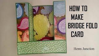 Bridge Fold Card | U Fold Card