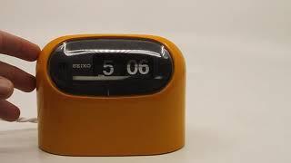 Refurbished Seiko SD502 brightyellow flip clock