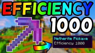 How to Get a Efficiency 1000 Netherite Pickaxe On Minecraft 1.16+ (2021)