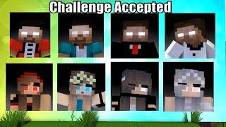 Herobrine Brothers vs Monsters and God Mode Characters Challenge : Who Will Win?