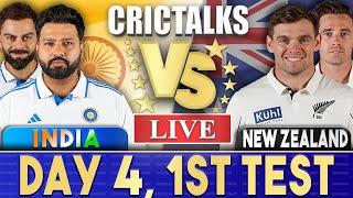 Live: IND Vs NZ, Day 4 - 1st Test | Live Scores & Commentary | India vs New Zealand | Last 20