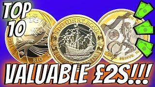 Top 10 Most Valuable and Rare £2 Coins!! (UK Circulation)