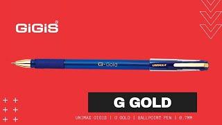 GiGiS x UNIMAX | G Gold | Ballpoint Pen | 0.7mm