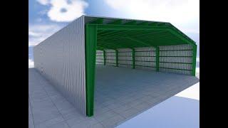 warehouse design with metal steel in archicad  5 32 25 AM