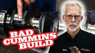 5.9 L Dodge Cummins tear down inspection reveals poor machining