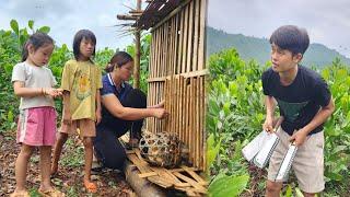 Single mother: Builds a coop, raises chickens to cover a poor life with her children